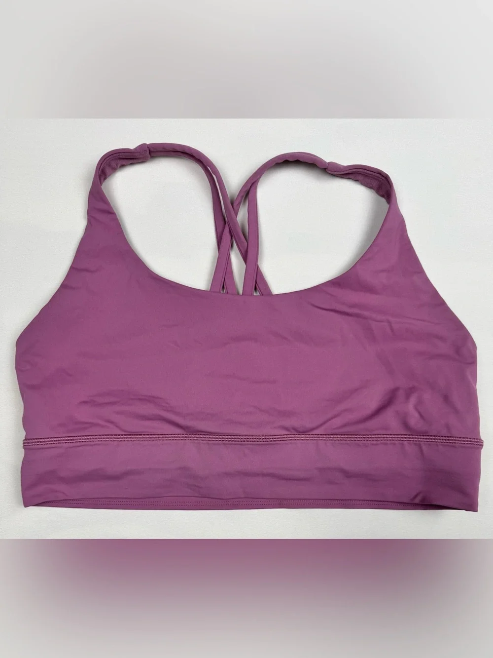 Lululemon Energy Longline Bra Medium Support B–D Cups Velvet Dust Women’s 14